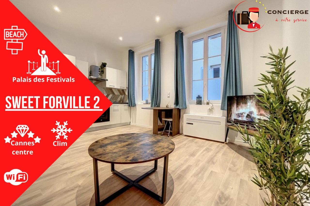 Le Sweet Forville 2 - Palais Des Festivals - Marche Provencal - Plage - Clim - Au Calme Cannes Ngoại thất bức ảnh